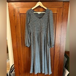 Bohme smocked large blue dress